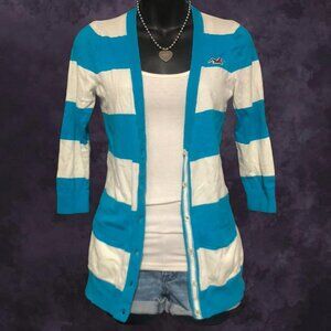 Y2K Hollister Striped Cardigan